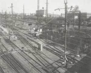 Long Island Railroad Yard from Queens Boulevard, Queens