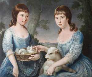 elizabeth chichester ( 1768–1825 ) , asícomo María Chichester ( 1771–1820 ) , como niños , Envejecido 9 asícomo 5