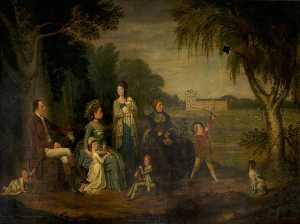 John Francis, 7th Earl of Mar, and Family