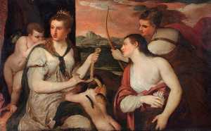 The Binding of Cupid (after Titian)