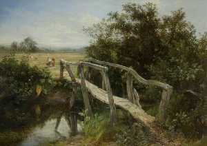 The Old Footbridge over the River Cole at Yardley
