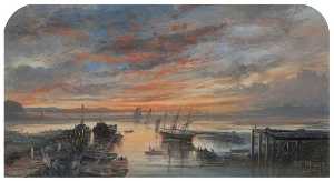 Sunset from Girvan Harbour