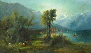 svizzero Lago  scena