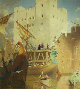 The Building of the Great Keep of Bristol Castle, 1125