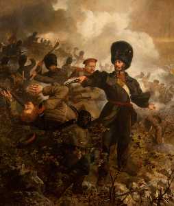 陆军中尉 陆军上校 先生 查尔斯 罗素 (  在 战斗 的 Inkermann , 5 十一月 1854 )
