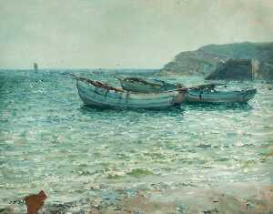Cobles in the Haven, Cullercoates