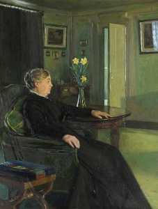 Mrs Maria Susan Chewett (1836–1918), the Artist’s Mother, in the Drawing Room