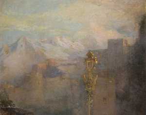Mace and Mountains (detail)