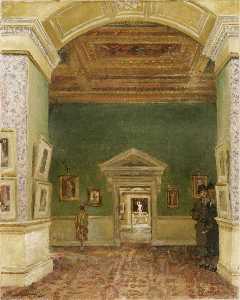 Looking from the South Anteroom Northwards (view from the South Wing through the Saloon to the North Wing)