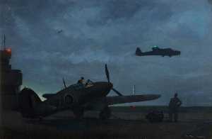 Night Fighters Prepare at Dusk