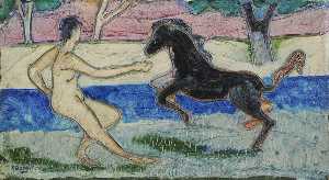 femme et cheval ( 'Jason' )