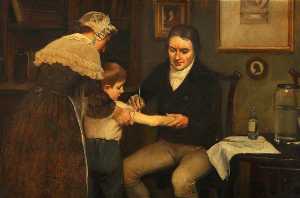 Vaccination Dr Jenner Performing His First Vaccination, 1796