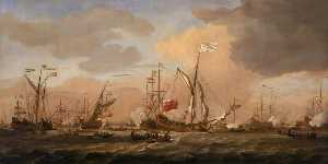Il 'Mary' Yacht In arrivo con la principessa Maria a gravesend , 12 Febbraio 1689