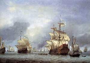 взятие из самых Английский Флагманский корабль королевский Принц