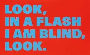 Look, in a flash I am blind, look., 1998