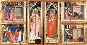 Reliquary with scenes from the legend of St Fina