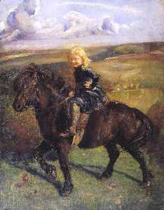 Miss Elizabeth Williamson on a Pony