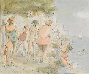 Bathers, Cape Ferrat, South of France, No 11