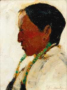 Portrait of a Taos Indian