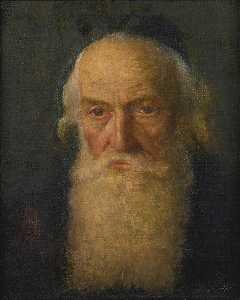 Rabbi Reading and Portrait of a Rabbi Two Paintings