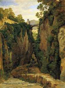 Grotto near Sorrento with Bridge
