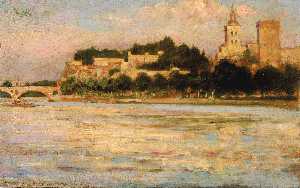 Der Palast der Päpste und Pont d Avignon