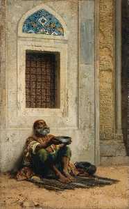 Mendicant at the Mosque door