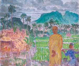 Monk in a Village, Hua Hin