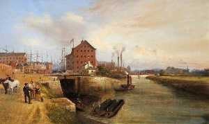 The Quay and Docks, Gloucester, 1878