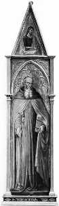 der heilige antonius Abt  mit  Heilige  Klo  der  Täufer
