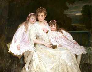 Mrs J. J. Bell Irving and Her Daughters