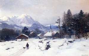 A Hunter in a Winter Landscape