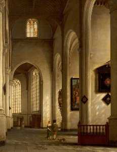 Interior of the Church of Saint Bavo, Haarlem