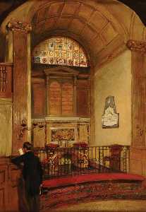Interior of St Martin Outwich, London