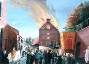 Fire at the Theatre, Skate Lane, 1823