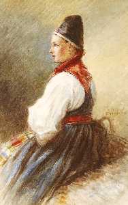Girl in Folk Costume