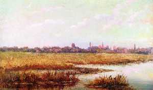 Marshes and St. Augustine Skyline
