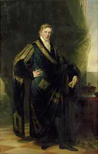 George John Frederick Sackville, 4th Duke of Dorset, in Academic Robes
