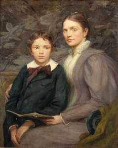 Mrs. William T. Evans and Her Son