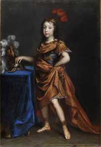 Philippe delaware Francia , duc d'Anjou , en traje l'antique , dije también en Belerofonte ( 1640 1701 )