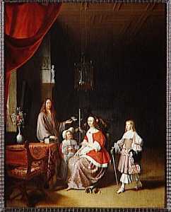 JOHANNES MEERMAN ( 1624 , 1675 ) , BOURGMESTRE VON LEYDE ET SÁ FAMILLE