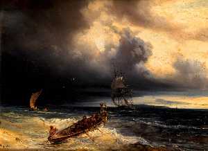 Seascape with Three Boats