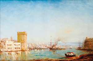 Le vieux port de Marseille et la tour Saint Jean