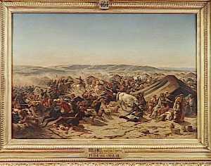 Prise de la smalah d'Abd el Kader le 16 mai 1843 à Taguin (Algérie)
