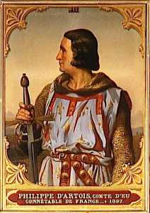 PHILIPPE D'ARTOIS, COMTE D'EU, CONNETABLE DE FRANCE ( 1397)