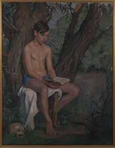Jeune homme lisant
