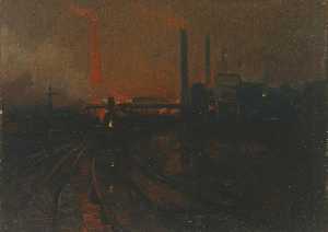 The Steel Works, Cardiff at Night