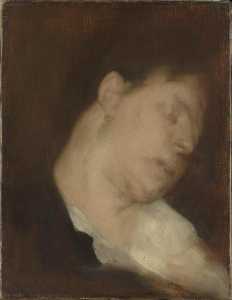 Madame Eugène Carrière, endormie