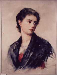 Girl in Grey Shawl, (painting)