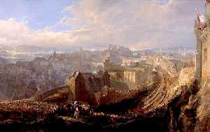 The Entry of George IV into Edinburgh from the Calton Hill, 1822